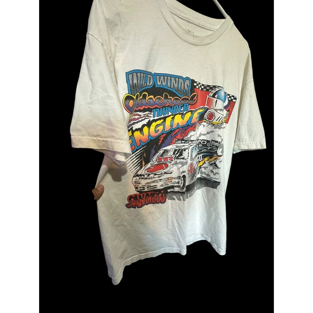 J. Galt Wild Winds Old School Thunder Engine Made In USA White One Size Racing - Picture 3 of 5